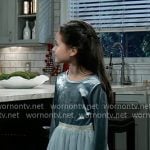 Donna’s velvet Christmas dress on General Hospital