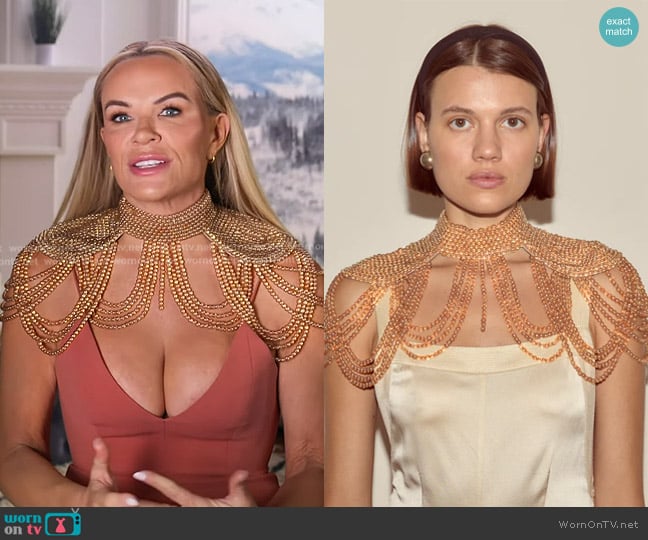 Bode Epaulette Collar worn by Heather Gay on The Real Housewives of Salt Lake City