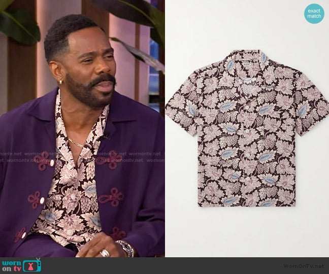 Colman Domingo’s floral shirt on Live with Kelly Colman Domingo’s floral shirt on Live with Kelly