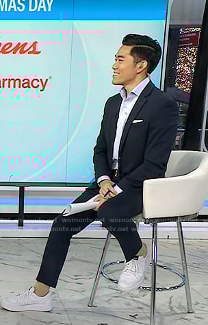 Brian Cheung's white sneakers on Today