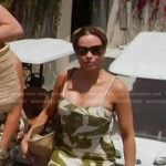 Britani’s leaf print cutout dress on The Real Housewives of Salt Lake City