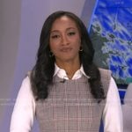 Brittany’s grey plaid dress on Good Morning America