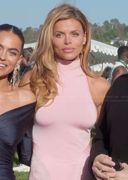 Brooks Nader's pink turtleneck dress on The Kardashians