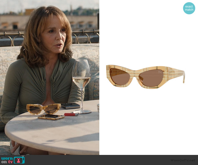 Burberry BE4450U worn by Sylvie (Philippine Leroy-Beaulieu) on Emily in Paris