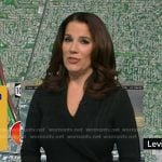 Heather's black cable knit wrap sweater dress on Good Morning America