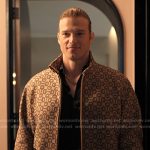 Chase’s brown horsebit print jacket on Alls Fair