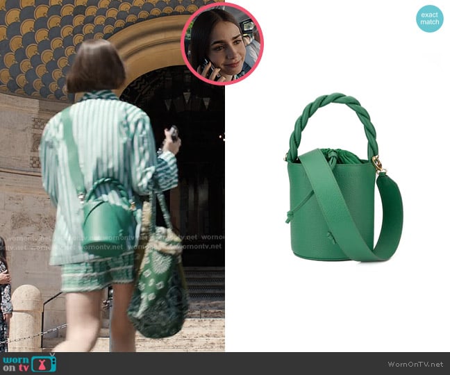 Call it By Your Name Quilted Maxi Cabas Tote Love Bag worn by Emily Cooper (Lily Collins) on Emily in Paris