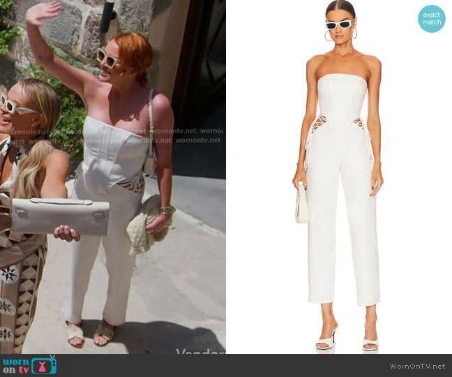 Camila Coelho Karina Top and Emmy Pants worn by Whitney Rose on The Real Housewives of Salt Lake City