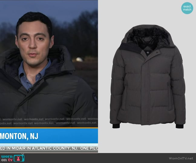 Canada Goose MacMillan Parka Black Label worn by Steven Romo on Today
