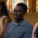 Carlton’s blue knit cardigan on Bel-Air