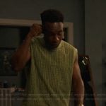 Carlton’s green open knit vest on Bel-Air