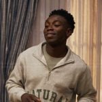 Carlton’s Natural sweatshirt and printed pants on Bel-Air