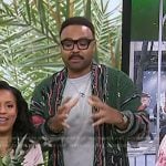 Hilton Carter’s green knit cardigan on Today