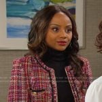 Chanel’s red tweed jacket on Days of our Lives