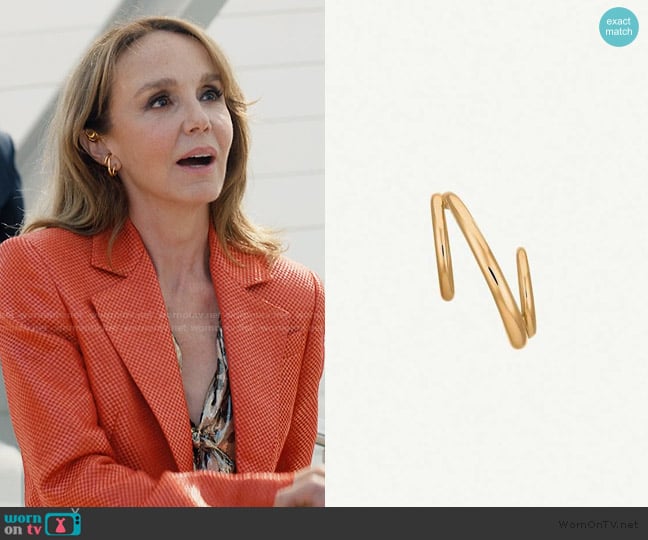 Charlotte Chesnais Triplet Earring worn by Sylvie (Philippine Leroy-Beaulieu) on Emily in Paris