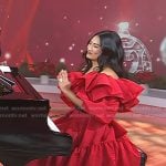 Chloe Flower's red ruffle dress on Today