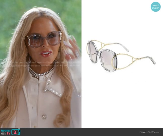Chloe ce702s Round Sunglasses worn by Rachel Zoe on The Real Housewives of Beverly Hills