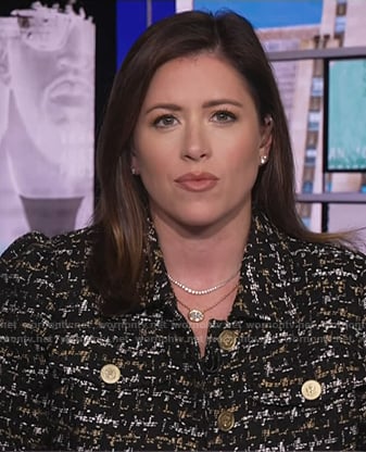 Chloe’s black tweed jacket on Today