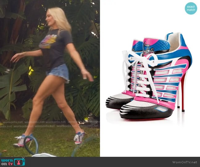 Christian Louboutin Boltina Booties worn by Erika Jayne on The Real Housewives of Beverly Hills