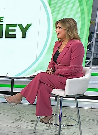 Christine's pink blazer and pants on Today