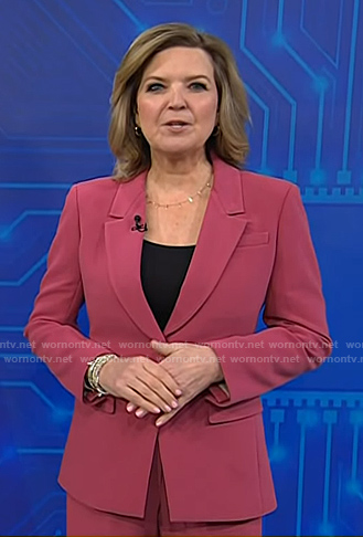 Christine's pink blazer and pants on Today