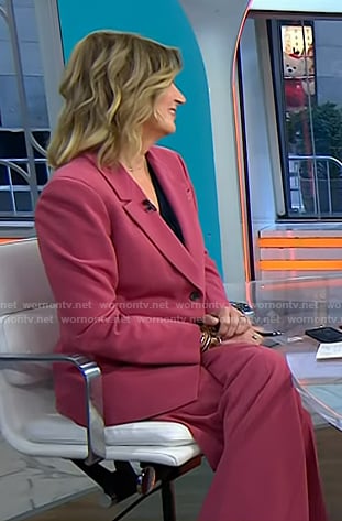 Christine's pink blazer and pants on Today