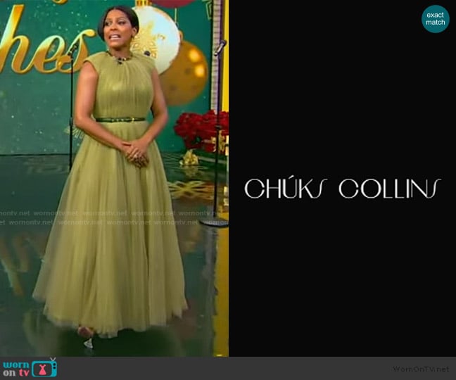 Chuck Collins Tulle Dress worn by Tamron Hall on Tamron Hall Show