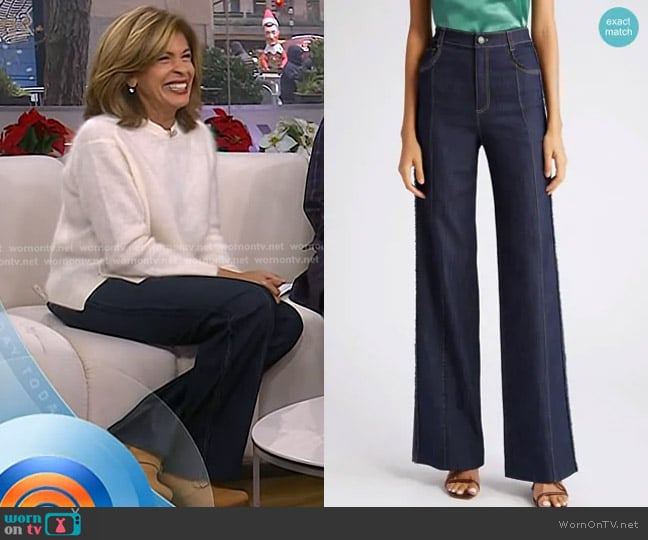 Cinq a Sept Francine Wide Leg Jeans worn by Hoda Kotb on Today