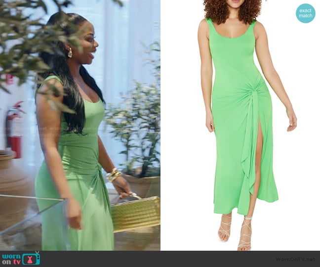 Cinq a Sept Vera Dress worn by Keiarna Stewart on The Real Housewives of Potomac