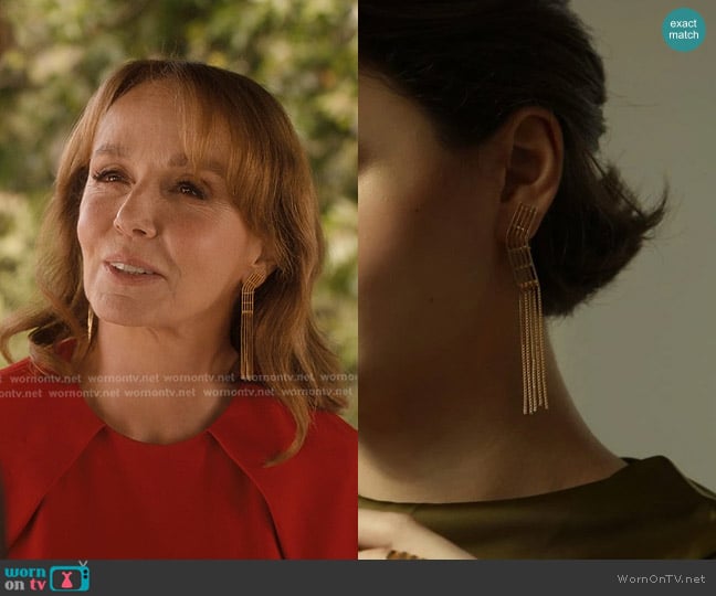 Co.Ro. Jewels MAXXI Earrings worn by Sylvie (Philippine Leroy-Beaulieu) on Emily in Paris