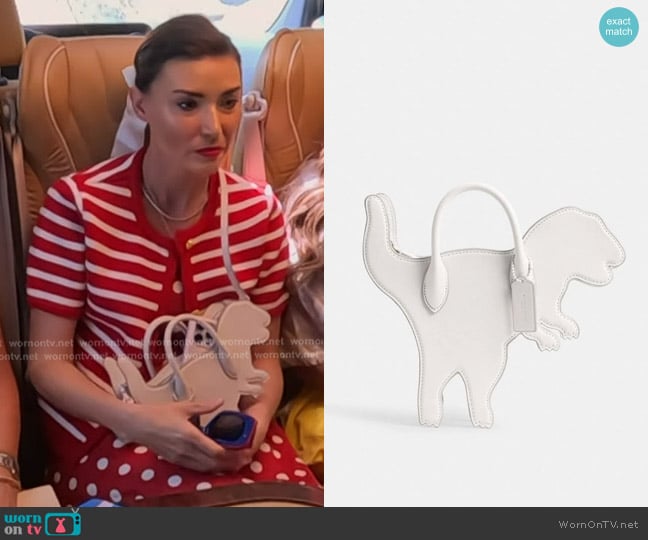 Coach Rexy Bag In Regenerative Leather worn by Bronwyn Newport on The Real Housewives of Salt Lake City