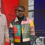 Samuel Arnold’s multicolor leather jacket on Good Morning America