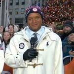 Craig’s white toggle coat on Today