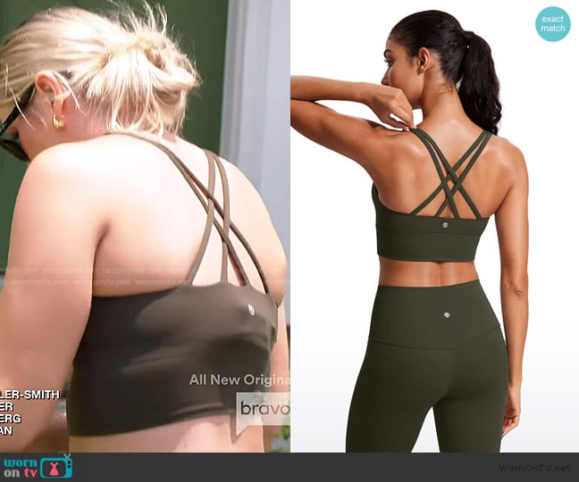 Molly’s green sports bra on Southern Charm Molly’s green sports bra on Southern Charm