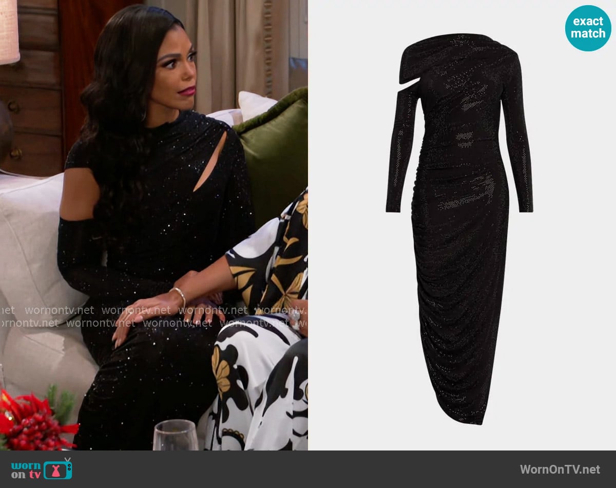 Cult Gaia Kumasi Dress worn by Dani Dupree (Karla Mosley) on Beyond the Gates
