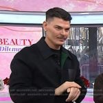 Mario Dedivanovic’s black D-ring detail jacket on Today