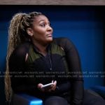 Danni's black and green mesh jacket and leggings on Tyler Perrys Sistas