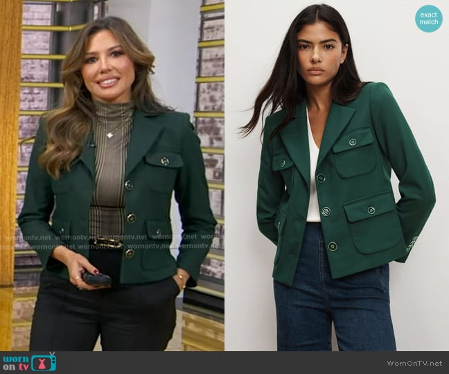 Leslie Lopez’s green balzer on GMA