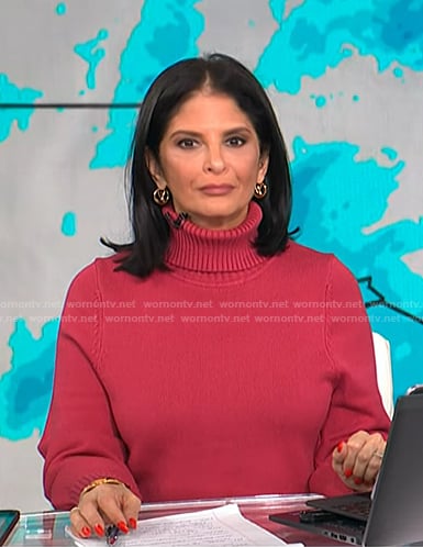 Darlene's pink sweater dress on Today