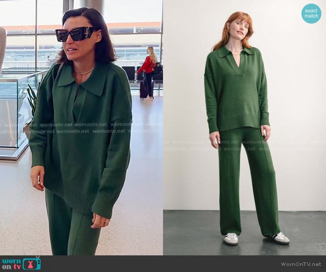 Darling Society Sterling Sweater and Pant worn by Bronwyn Newport on The Real Housewives of Salt Lake City