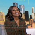 Deborah’s plaid vest and blazer on Good Morning America
