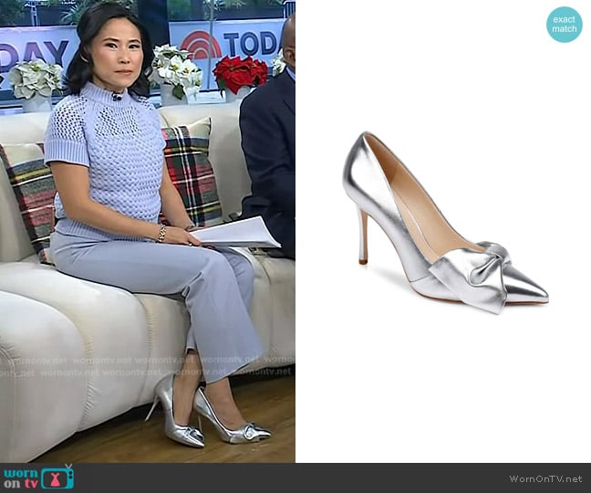 Dee Ocleppo Dehli II Pointed Toe Pump worn by Vicky Nguyen on Today