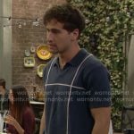 Deke's blue polo on The Bold and the Beautiful