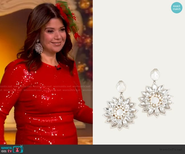 Ana’s silver earrings on The View