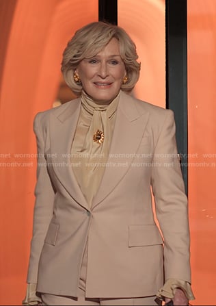 Dina's beige blazer on Alls Fair