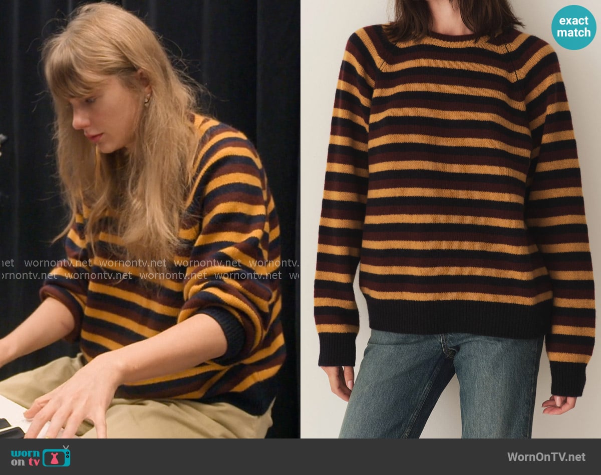 Doen Dana Sweater in Carrington Stripe worn by Taylor Swift on The End of an Era