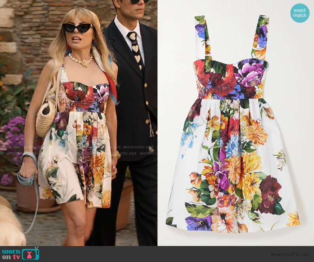 Dolce & Gabbana floral-print mini dress