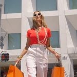 Dorit’s white pants on The Real Housewives of Beverly Hills