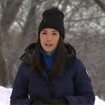 Emilie’s navy down coat on Today