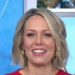 Dylan's gold tear drop earrings on Today